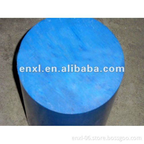 solid blue nylon bar, blue PA6 rod, polyamide nylon plastic rod
